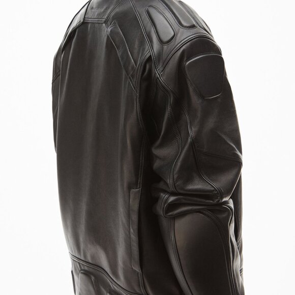 NWT Alexander Wang Oversized Moto Biker Leather Jacket - Picture 4 of 8